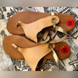 Sophia Milano Flats - Pink/Beige